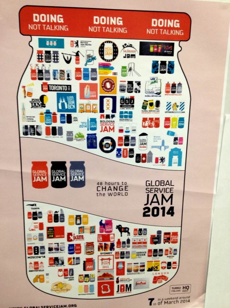 Poster of Service Jam Locations.
