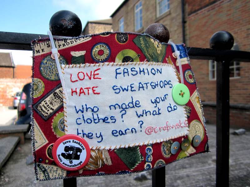 Mini Fashion protest Banner.