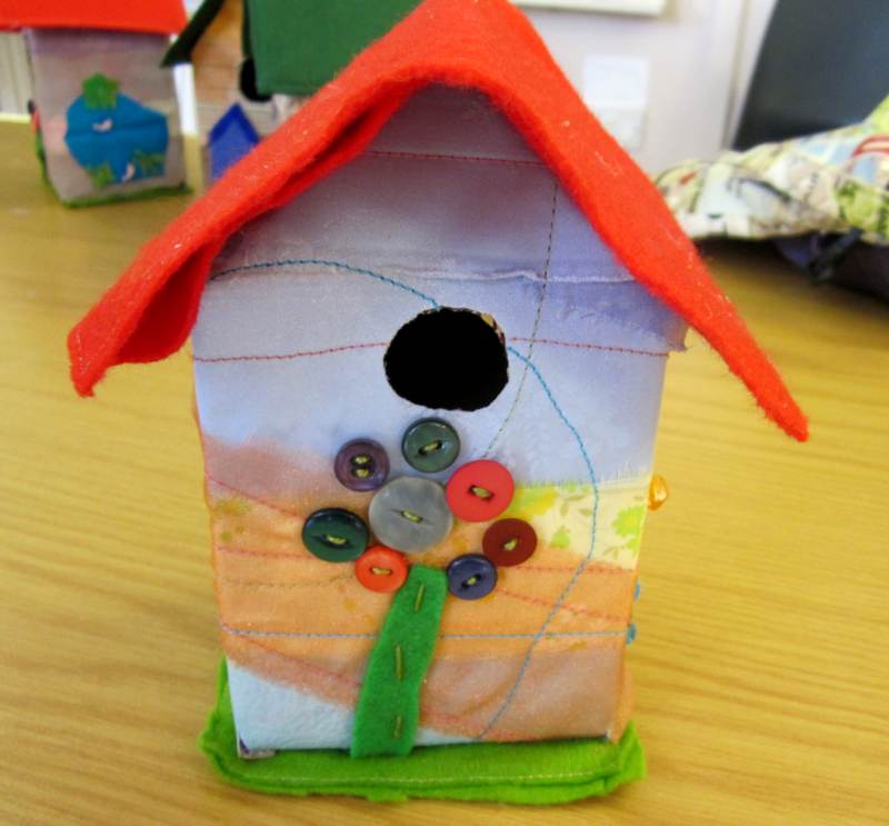 Young Embroiderer Floer Birdhouse.