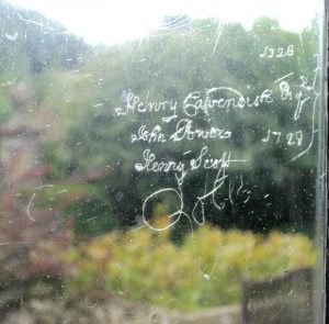 Eyam Hall Window dated 1729