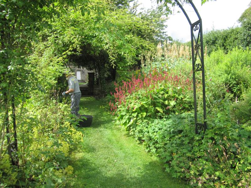 Eyam Hall Work in the Garden.