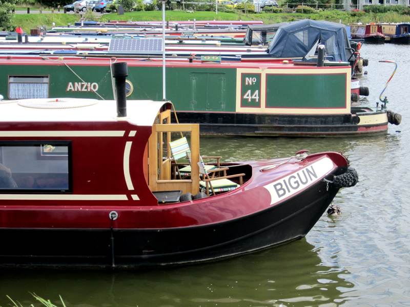 Red and Green Narrow Boats.