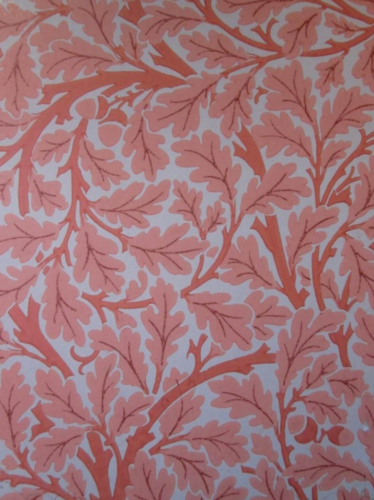 William Morris Red Oak Leaf design