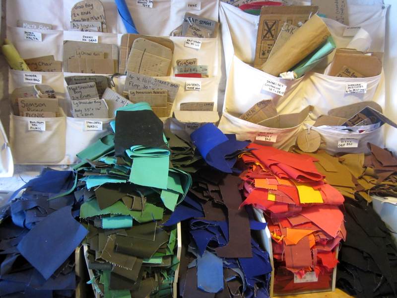 Fabric and patterns ready to be made up.