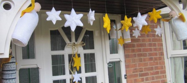 Yarn Bombing in Derbyshire.