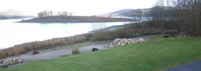 Rocks beside Carsington Water.