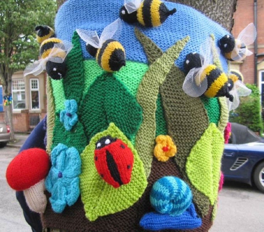 Ladybirds and bees on Wheeldon Avenue Derby.