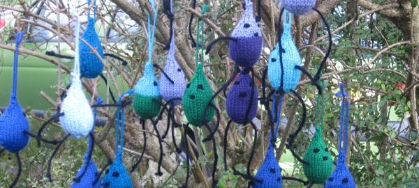 WaterAid, Knitted Raindrops.