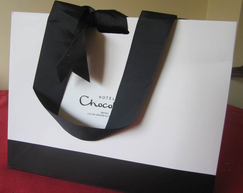 Packaging from Hotel Chocolat.