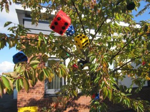 Dice in tree