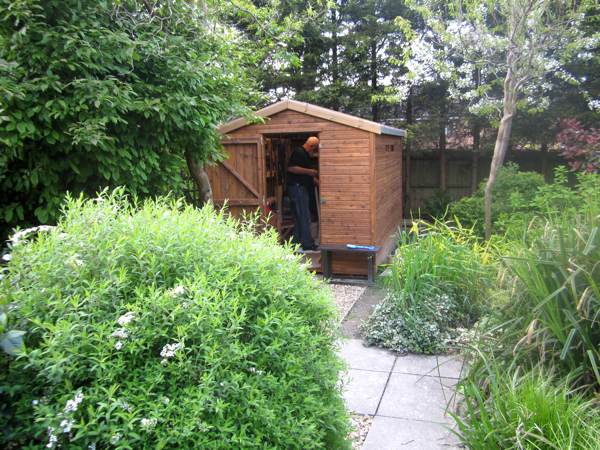 The Beast Shed in our garden.